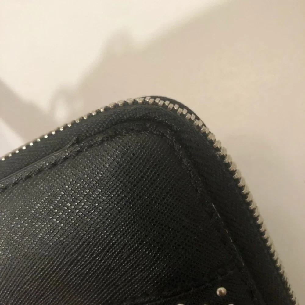 Michael kors black wristlet clutch micro studs